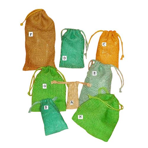 Customized Jute Drawstring Bag, for Gift, Technics : Machine Made