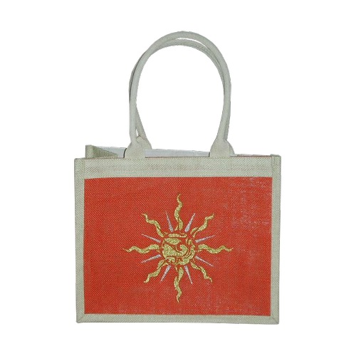 PP Laminated Jute Promotional Bag, for Gift, Packaging Grocery, Size : Customized