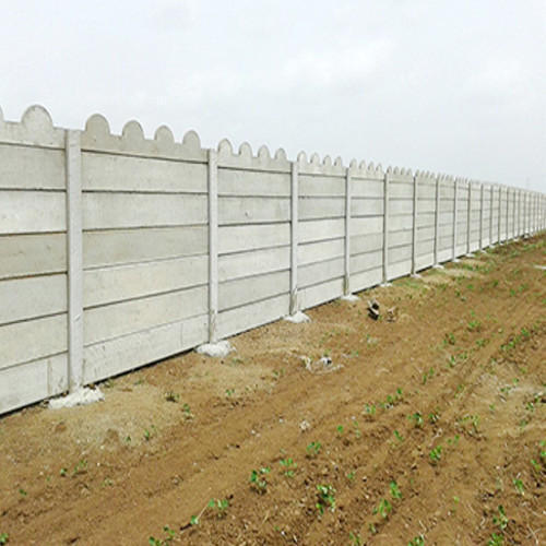 Polished Cement Fancy Boundary Wall, for Construction, Size : Standard