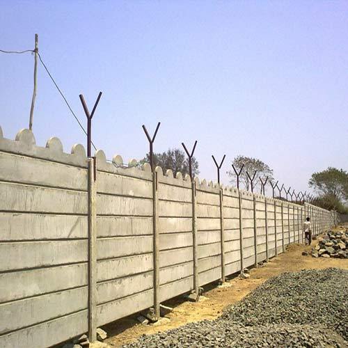 Polished Cement Industrial Compound Wall, for Construction, Size : Standard