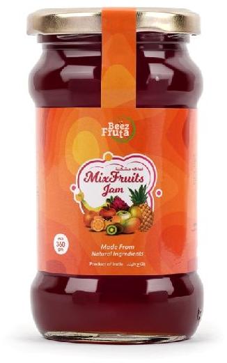 Mixed Fruit Jam, Packaging Type : Glass Bottle