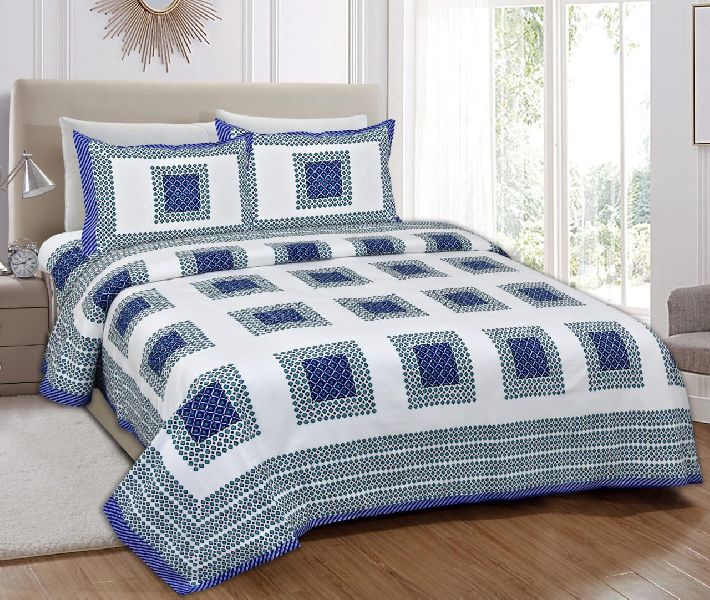 Cotton Bedsheet with Pillow Cover