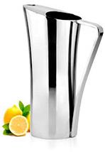 Plain stainless steel jug, Shape : Round