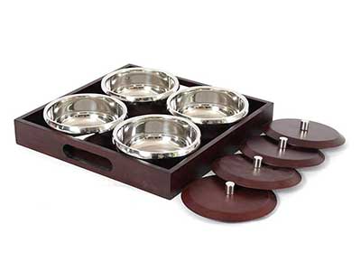 Stainless Steel Timber Gifting Set