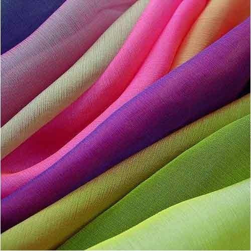 Chiffon Silk Fabric, for Textile Industry, Style : Slub