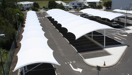 Car Parking Tensile Structure, Cover Material : Hdpe, Pvc
