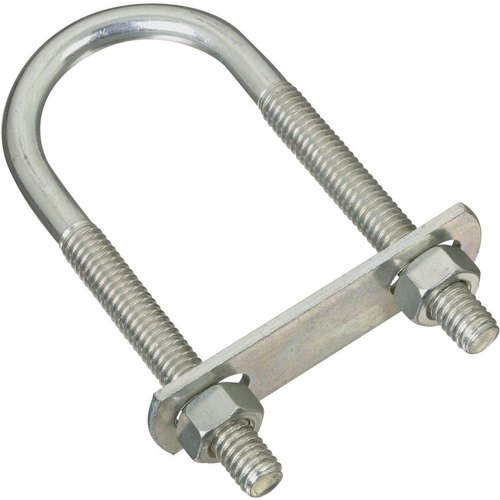 Polished Stainless Steel Round U Bolts, for Fittings, Color : Metallic
