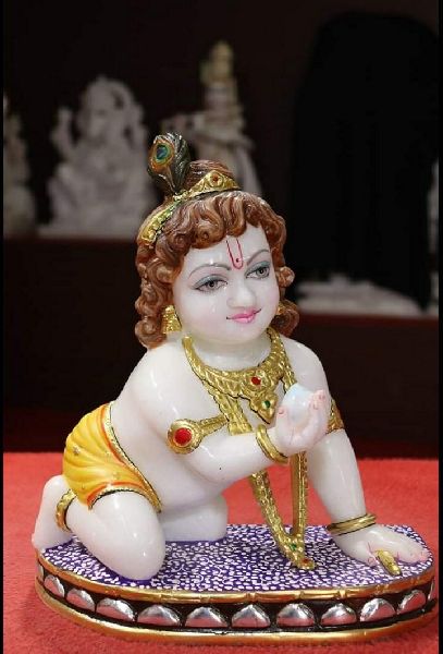 Marble Laddu Gopal Statue, Packaging Type : Carton Box At Rs 16,000 ...