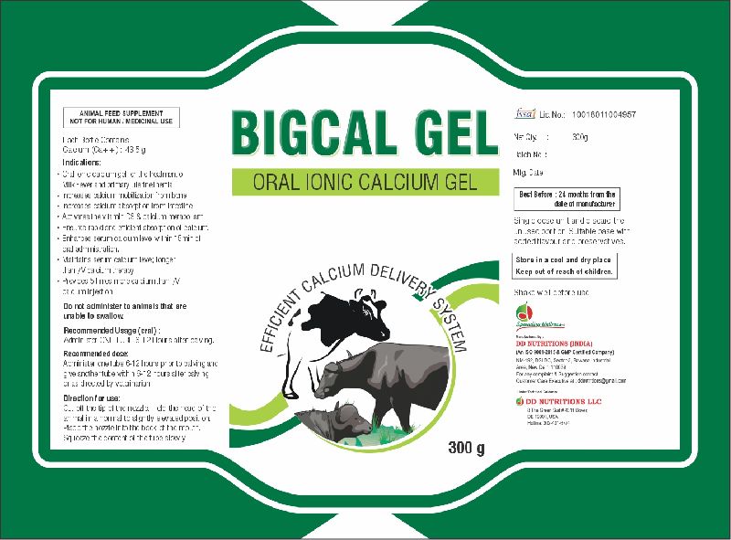 Bigcal Gel, for Clinical Use, Grade : Veterinary