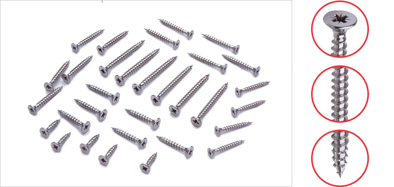 C.S.K. Pozi Double & Cut Chipboard Screw