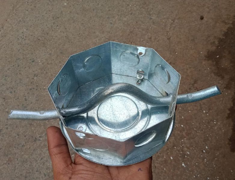 Power Coated Metal GI Hexagonal Fan Box, for Hanging, Lifting, Size : 15-30mm, Standard