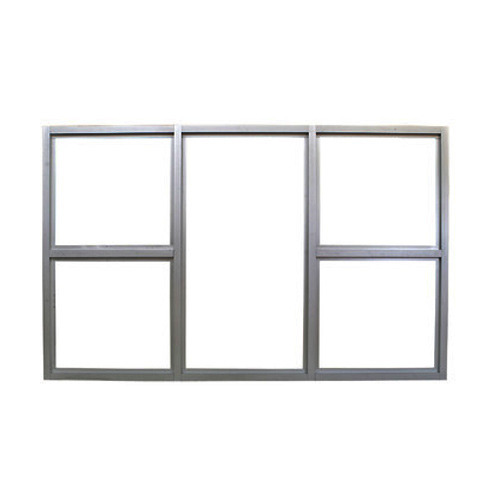 Polished Aluminium Rectangular Window Frame, Color : Grey