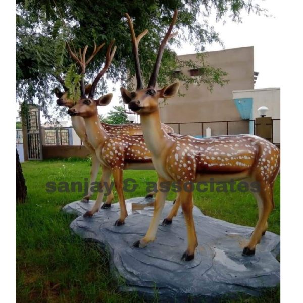 Cement Deer Statue