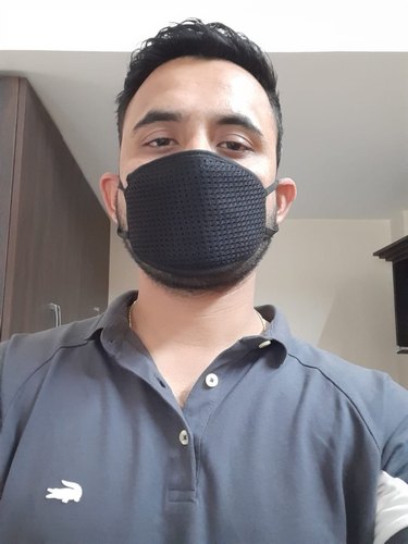 Cotton Anti Pollution Face Mask, Rope material : Polyester