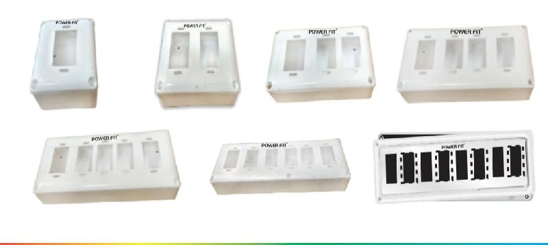 Polished Plastic Nano Gang Box, for Electric Fitting, Pattern : Plain