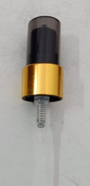 Round 20mm Golden Black Mist Spray Pump, for FACE WASH, ROSE WATER CLEANSER, Size : 20-30mm