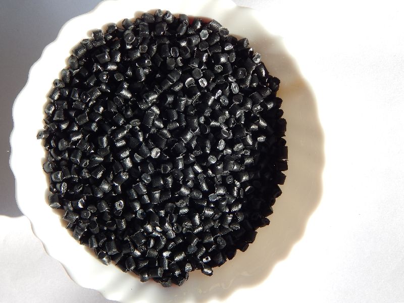 Black HDPE Pipe Grade Granules, for Blow Moulding, Shape : Round