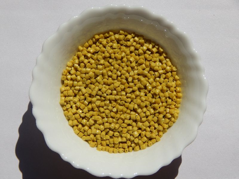 Round Yellow HDPE Blow Grade Granules