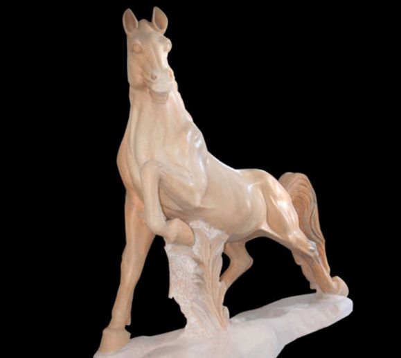 Non Printed Marble Horse Statue, Packaging Type : Thermocol Box