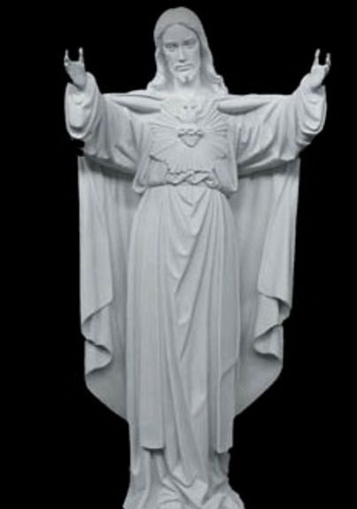 Polished Plain Marble Lord Jesus Statue, Size : 10feet, 4feet, 6feet, 8feet