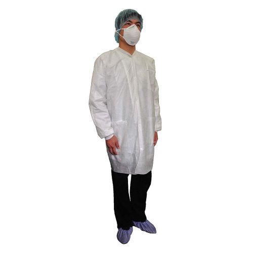 Non Woven Disposable Lab Coat, for Laboratory, Size : Multisizes