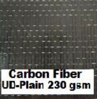 230 GSM UD-Plain Carbon Fiber Fabric