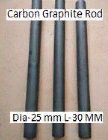 25 mm Dia. Round Carbon Graphite Rods