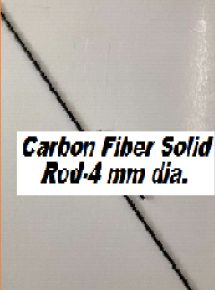 Round 4 mm Carbon Fiber Solid Rods, for Industrial, Certification : ISI Certified