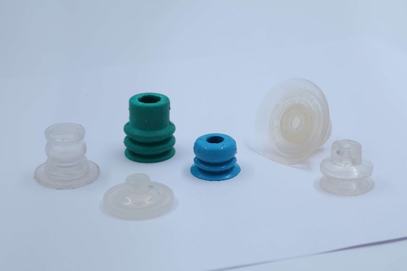 Black Round Nitrile Rubber Bellows Suction Cup, for Industrial Use