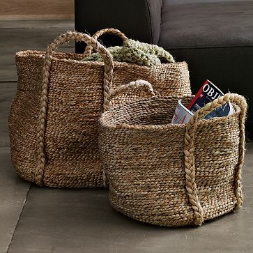 Jute Basket, for Agriculture, In Laundry, Kitchen, Feature : Easy To Carry, Matte Finish, Superior Finish