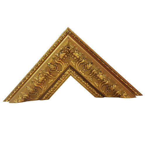 Carved Wooden Gold Picture Frame Molding, Shape : Rectangular