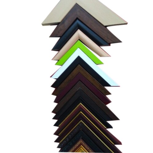 Hut Shape Wooden Plain Photo Frame Molding, Color : Multicolor