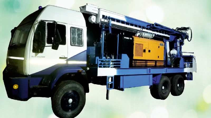300m depth Man truck mounted drilling rig