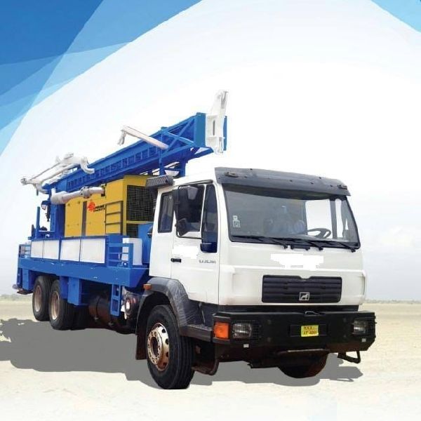 Truck mounted borehole water well drilling rig 600M