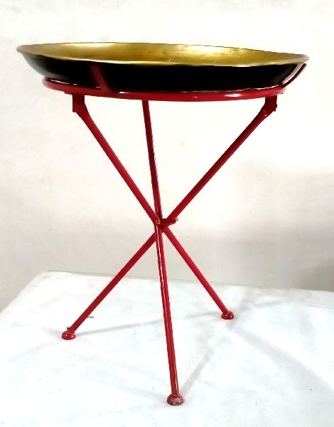 Antique Gold Red Side Table, for Home, Hotel, Feature : Attractive Designs, Durable, Easy To Place