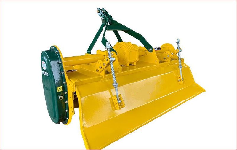 Diesel Semi Automatic Light Duty Rotary Tiller, for Agriculture Use, Color : Yellow