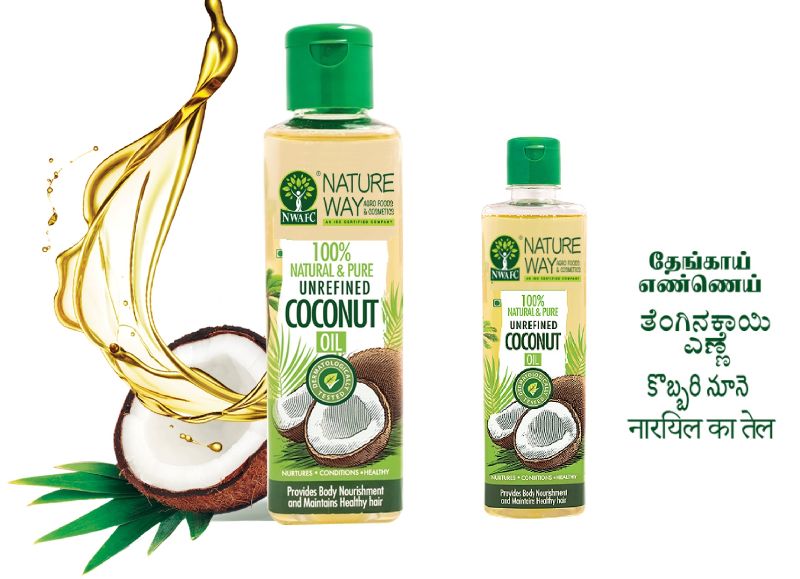 pure coconut oil for hair and skin