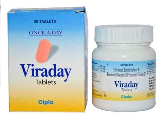 Generic Atripla (Viraday) Tablets, for Personal, Grade Standard : Medicine Grade
