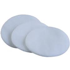 Round Soft Cotton Eye Pad, for Clinical, Hospital, Packaging Type : Plastic Packet