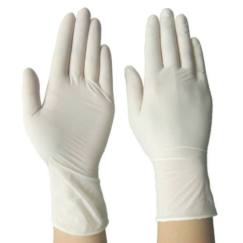 Plain White Hand Gloves, Feature : Water Resistant