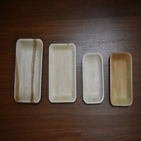 Areca Palm Leaf Rectangular Plate