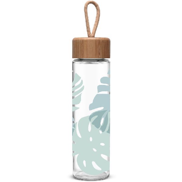 Glass Bamboo Bottle, for Water, Feature : Freshness Preservation