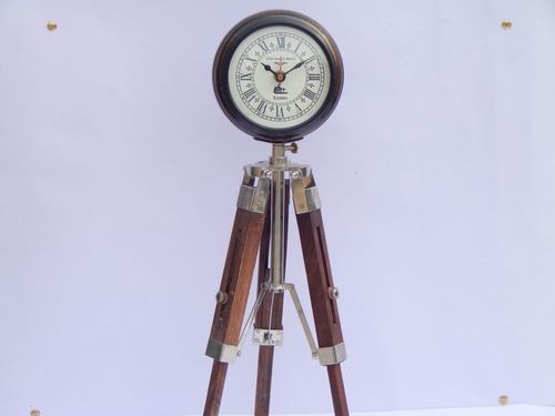 Wooden Nautical Table Clock, Display Type : Analog