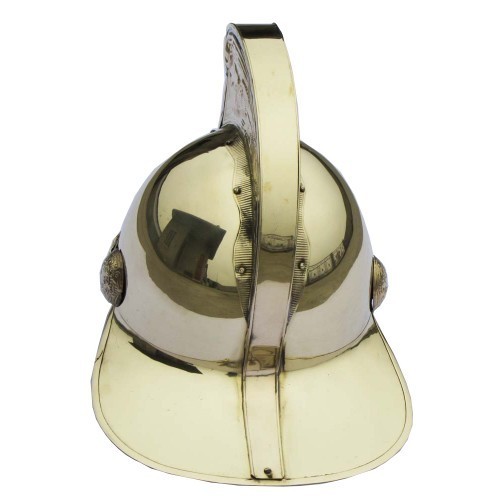 Oval Polished Iron Roman Fireman Helmet, for Safety Use, Size : Standard