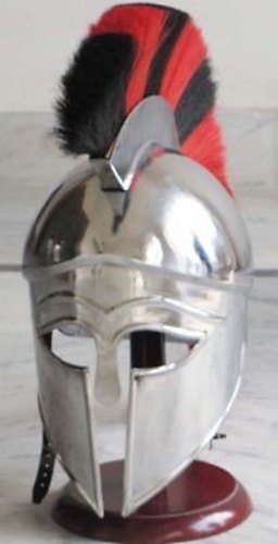 Vintage Spartan Helmet, for Warrior Use, Color : Grey