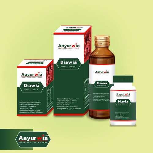 Aayurwia Diawia Syrup, Packaging Size : 200 ml