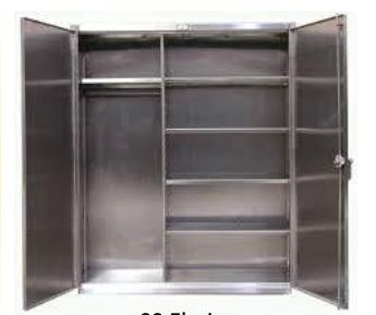Powder Coated Stainless Steel Almirah, Size : 3.5x3.5x2.5ft, 3.5x3x2ft