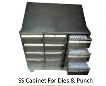 Stainless Steel Die Punch Cabinet, Feature : Hard Structure, Long Life, Non Breakable