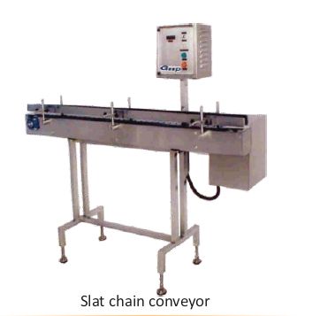 Stainless Steel Slat Chain Conveyor, for Chemical Industry, Filtering, Acid Pickling, Feature : Heat Resistant