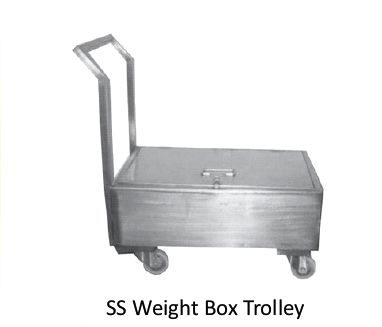 Stainless Steel Weight Box Trolley, for Automobiles Use, Feature : Rustproof, Standard Quality